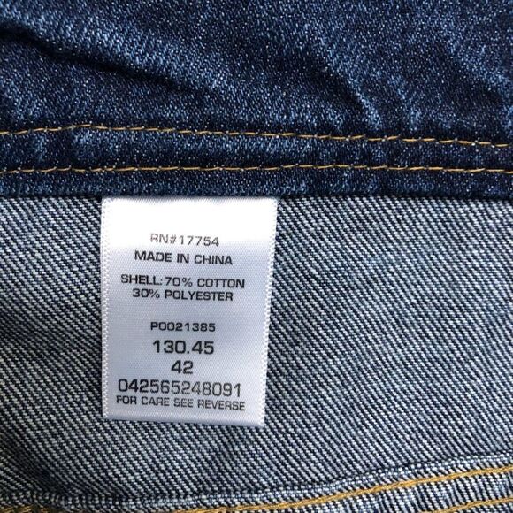 Key Men's Denim Blue Jean Shorts Zip Closure Classic Fit W42 - Picture 6 of 10